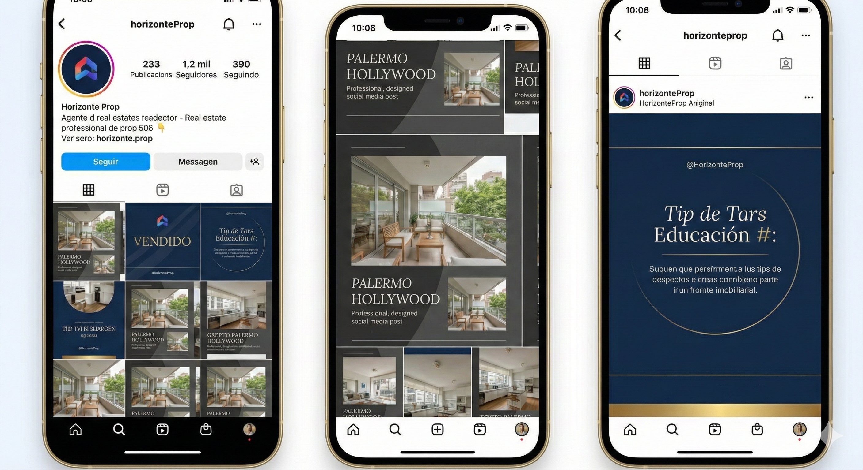 Perfil de Instagram profesional con publicaciones automatizadas